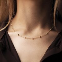 گردنبند توپی استیل