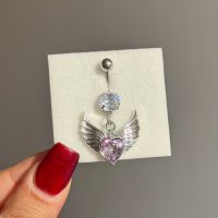 پیرسینگ ناف قلب فرشته