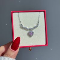 گردنبند قلب جواهری