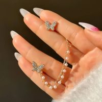 ایرکاف پروانه با آویز مروارید