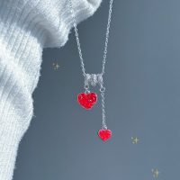 گردنبند قلب قرمز