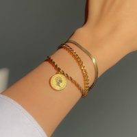 دستبند سه لاین الیزابت (استیل)