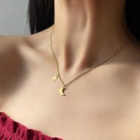 گردنبند ماه و ستاره (استیل)