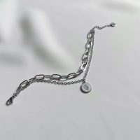 دستبند دولاین الیزابت سیلور (استیل)