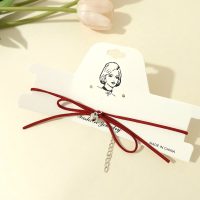 گردنبند چوکر پاپیون قرمز با قلب