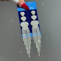 گوشواره جواهری طرح قلب