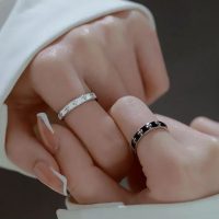 ست انگشتر کروم عاشقانه