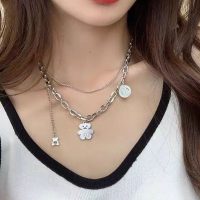گردنبند دولاین تدی استیل