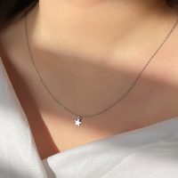 گردنبند ستاره نقره ای استیل