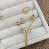 ایرکاف پاپیون نگیندار طلایی و نقره ای