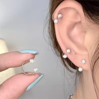پیرسینگ نعلی دو سر نگین سوارسکی