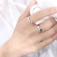 انگشتر گربه فانتزی مشکی و صورتی