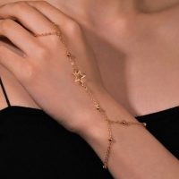 تمیمه دست ستاره طلایی و سیلور