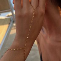 تمیمه دست استیل طلایی و سیلور