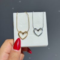 گردنبند ست دو نفره قلب دفرمه