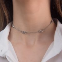 گردنبند چوکر کارتیر استیل
