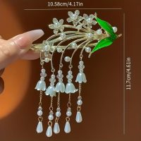 گیره مو چفتی آبشاری طرح گل