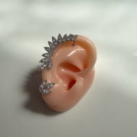 ایرکاف دو تکه طرح برگ نقره ای