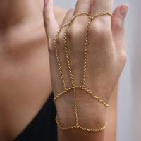 تمیمه دست جذاب و خفن طلایی و سیلور