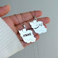 گردنبند ایران و Home استیل
