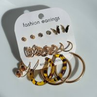 پک گوشواره خفن و جدید 9 جفتی طلایی